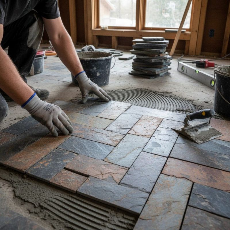 Stone Floor Installation in Alpharetta, GA