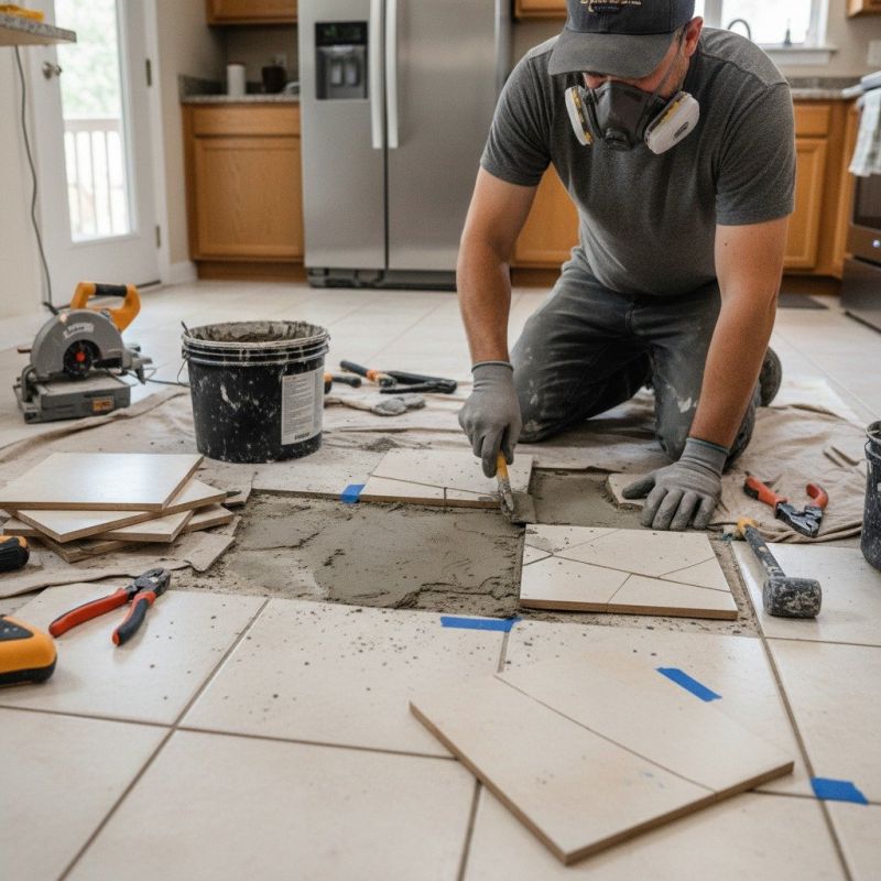 Local Tile Floor Repair pros at work
