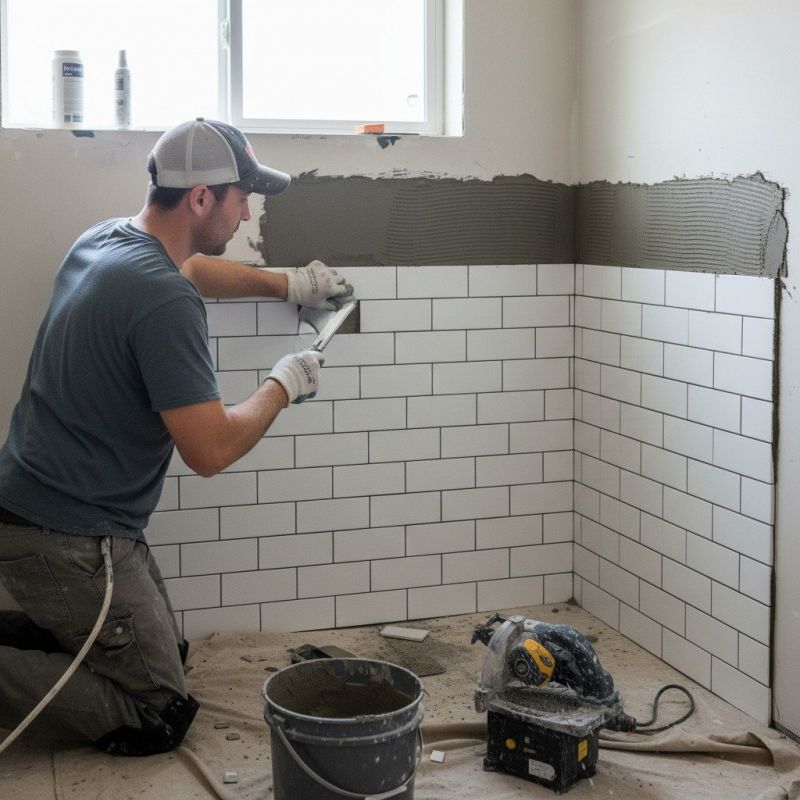 Tile Shower Floor Installation in Conroe, TX