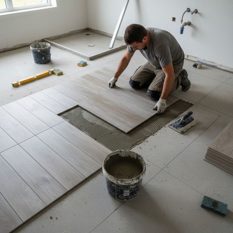 Travertine Floor Installation in Alexandria, VA